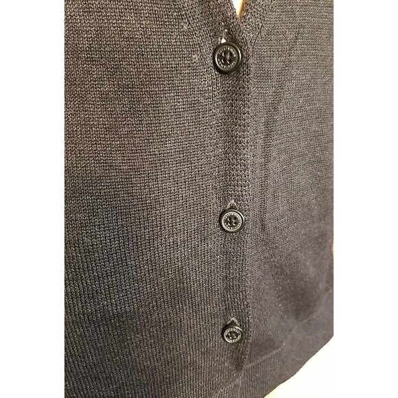 Lululemon Women's Knit V-Neck Button Up Cardigan Sweater Black Size 4         B3 - Picture 7 of 11